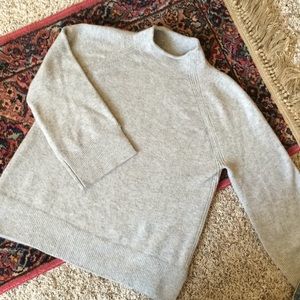 Loft Gray Sweater with Large Sleeves